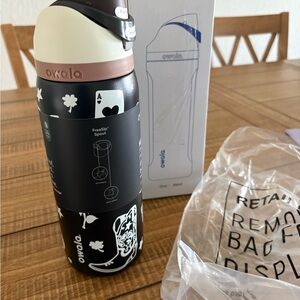 Owala Black and White Water Bottle